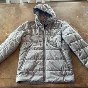 Under Armour boys, small gray puffer jacket. Worn once.